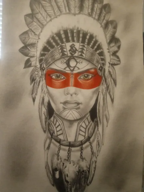 Native American art drawings