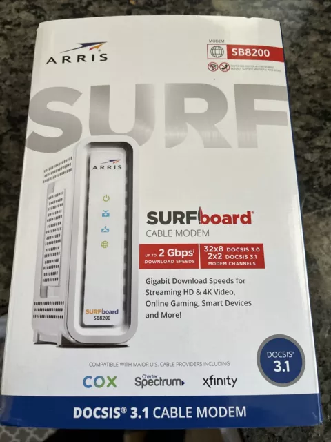 ARRIS SURFboard SB8200 DOCSIS 3.1 10 Gbps Cable Modem