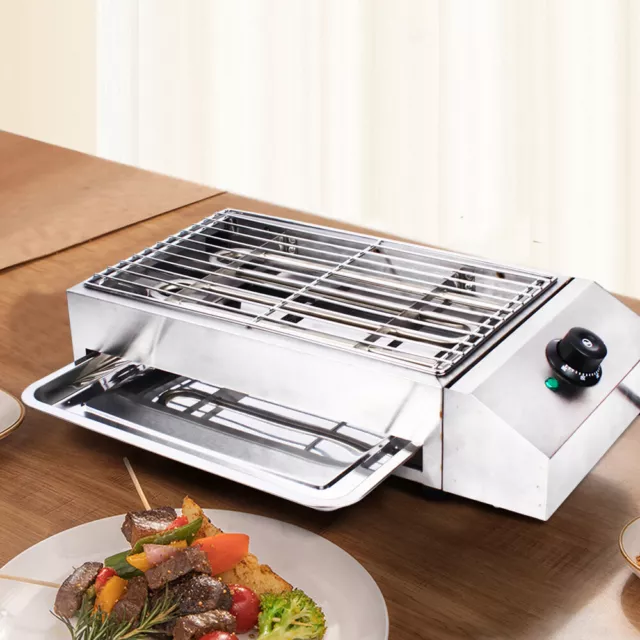 Electric Indoor outdoor Grill Portable Smokeless Non Stick Cooking BBQ Griddle