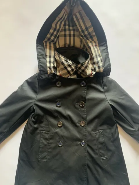 Burberry jacket size 4Y black