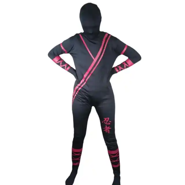 2nd Skin Ninja Halloween Costume Bodysuit Stretch FULL COVERAGE Morphsuit XL