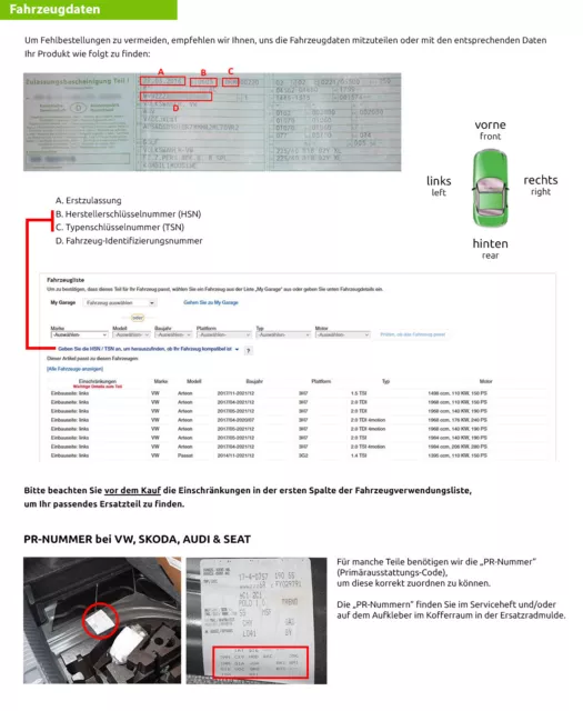 Wunschfarbe Lackiert Kotflügel Vorne Links für Ford Focus II + Limo 04-12 3