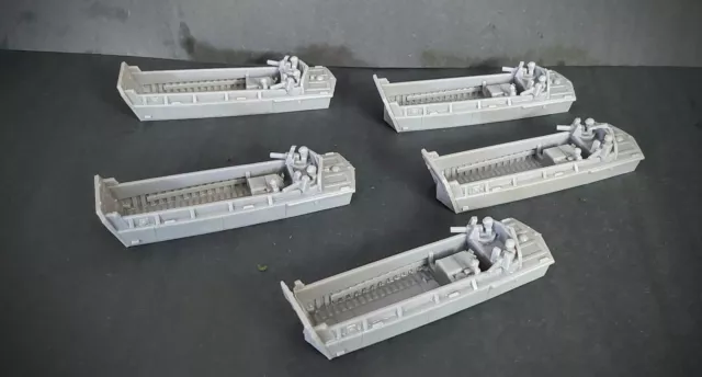 Flames of war U.S. LCVP Landing Craft Company  LOT X5 15mm
