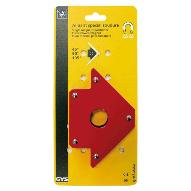 Angolo di saldatura magnetica GYS magnete angolare angolo di saldatura supporto magnetico 30 x 13,8 x,5 cm GY