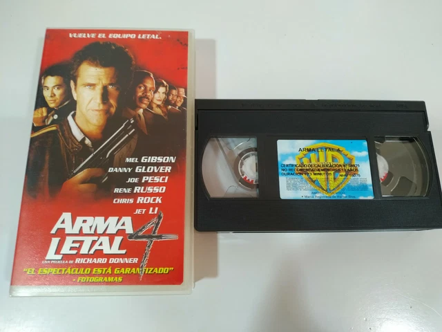 ARMA LETAL 4 LETHAL WEAPON MEL GIBSON DANNY GLOVER - VHS Cinta Español ...