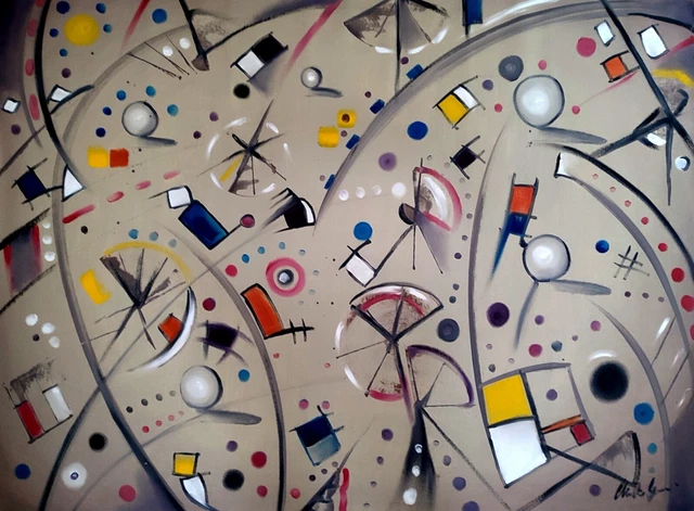 Dipinto Ad Olio Su Tela Oil On Canvas Firmato Walter Geraci