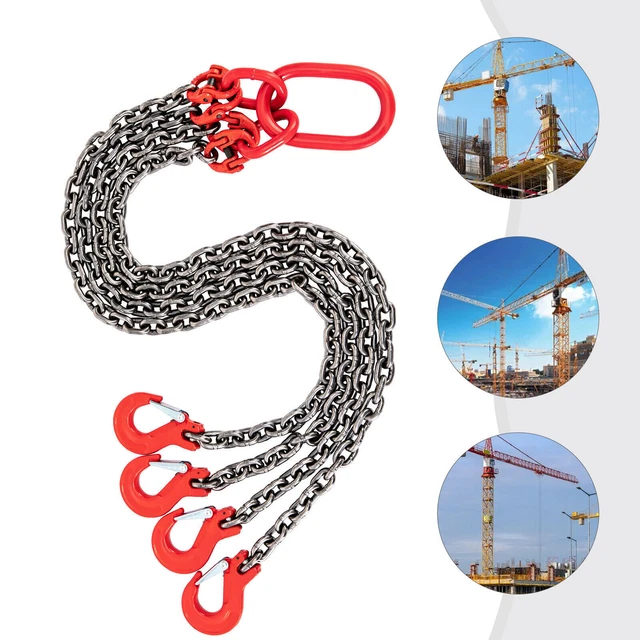 Chain Sling G80 Lifting Chain with Grab Hooks 11000lbs Load 5/16'' x 5'