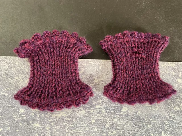 PLEASANT COMPANY American Girl ADDY Hand-Knitted KNEE WARMERS (small hole in one