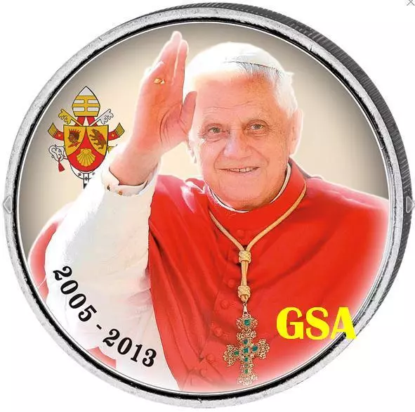 2 Euro Münze - Vatikan Motv 2005 - 2013 - Papst Benedikt Xvi. - Selten Wie Kms