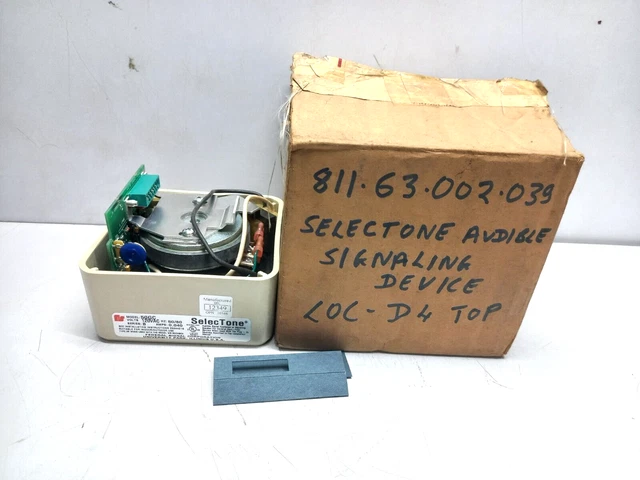 Federal Signal 50GC Ser B Selectone Amplified Speaker 120VAC 50/60Hz 0.040A