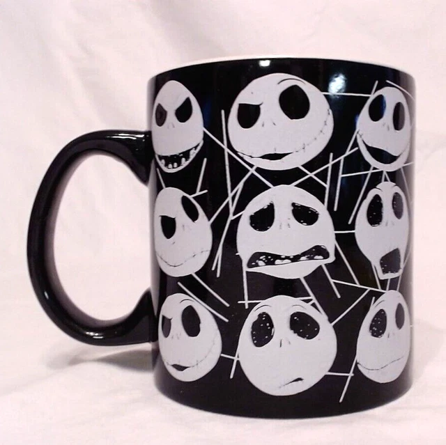DISNEY'S NIGHTMARE BEFORE Christmas "Jack's Many Faces" 20 Oz Mug, Mint