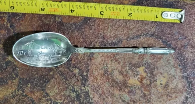 Nice Vtg To Antique Bridge Logo Silverplated Souvenir 5'Oclock Tea 🍵 Spoon