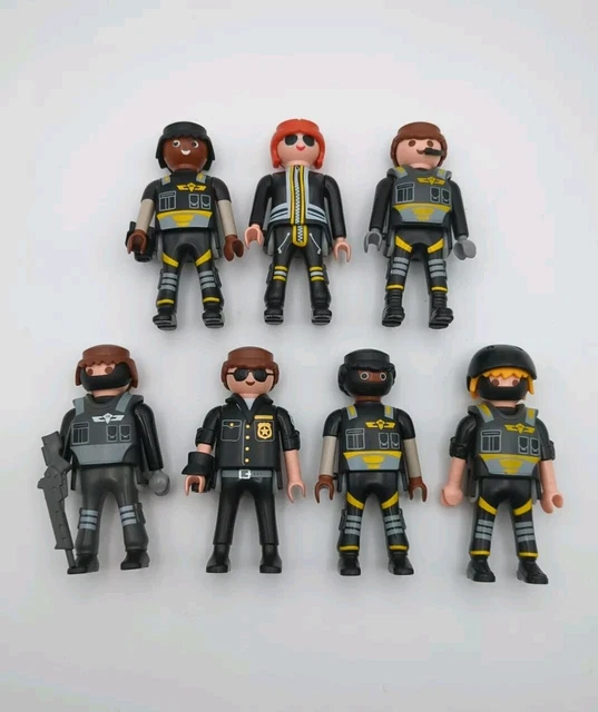 GROS LOT PLAYMOBIL personnages figurines police policiers gign + accessoires EUR 10,00 - FR