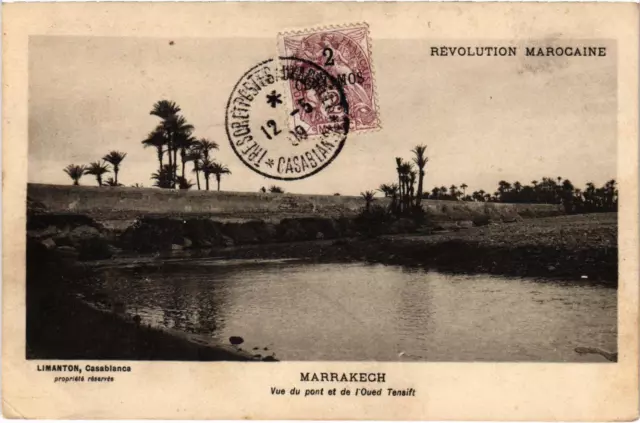 CPA AK MAROC - Marrakech - Vue du pont et de l'Oued Tensift (93147)