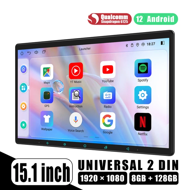 JOYING 15.1 ZOLL 2 DIN Android 12 Autoradio GPS Navi DSP Carplay ...