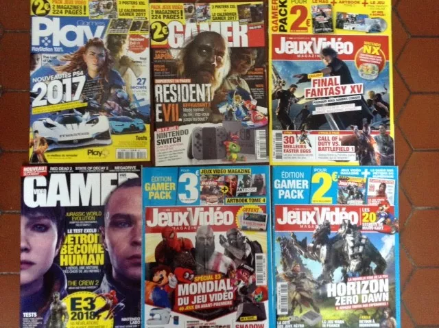 Lot magazines de jeux vidéo très bon état COMPLETS AVEC POSTERS ET PAS CHERS