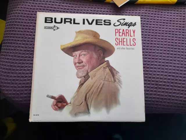 Burl Ives Sings Pearly Shells And Other Favorites LP Vinyl Decca DL 4578 1964