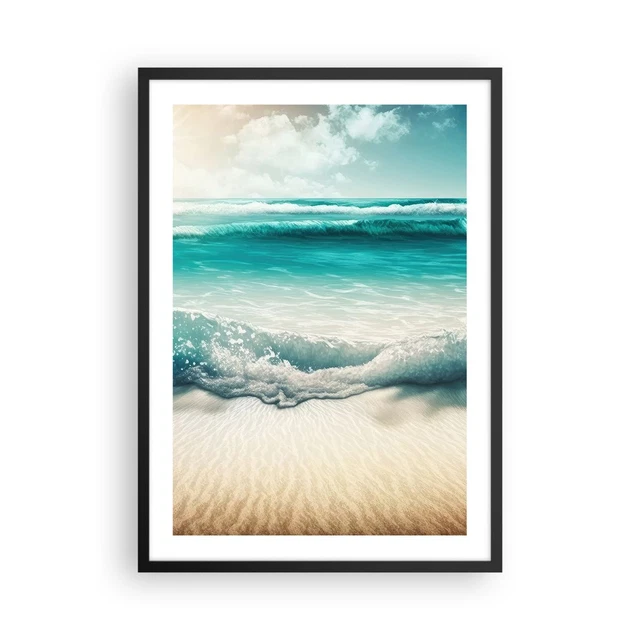 Palme Sulla Spiaggia Dipinti Quadro Su Tela Paesaggio Della Spiaggia