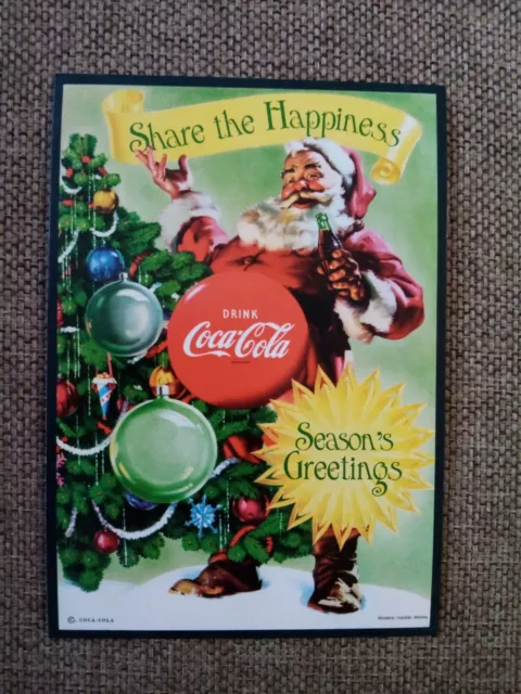 Carte Postale Coca Cola Père Noël Share The Happiness