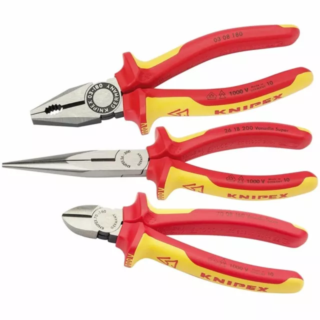 DRAPER 44948 - Knipex 00 20 12 VDE Plier Assembly Pack (3 Piece)