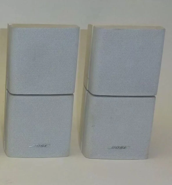 BOSE DOUBLE CUBE Satellite Speakers in Platinum White Great Bose
