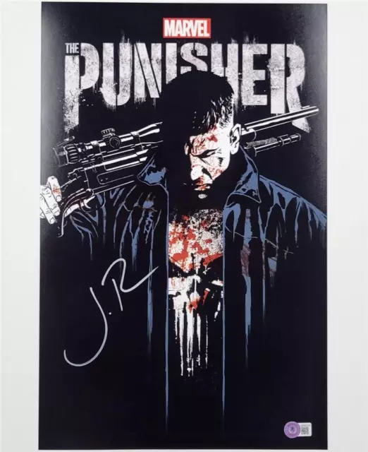 Jon Bernthal signed Marvel Punisher 11x17 photo #1 autograph Beckett BAS Witness