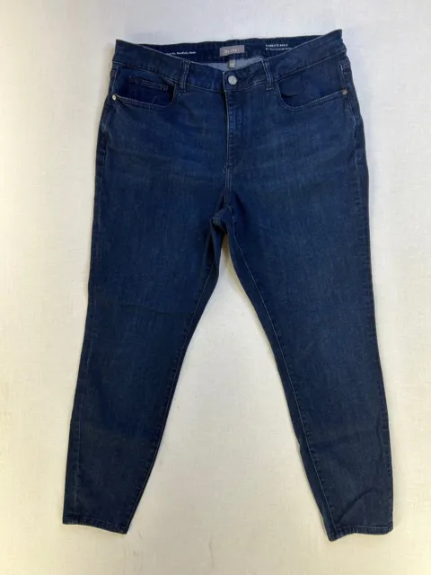 Dl1961 florence ankle jeans size 16w women blue dark wash high rise denim