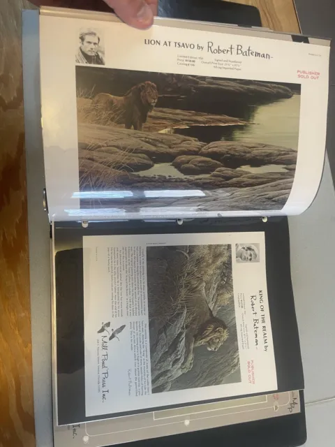 1980s ROBERT BATEMAN Published by MILL POND PRESS Prices guide LE Prints Booklet