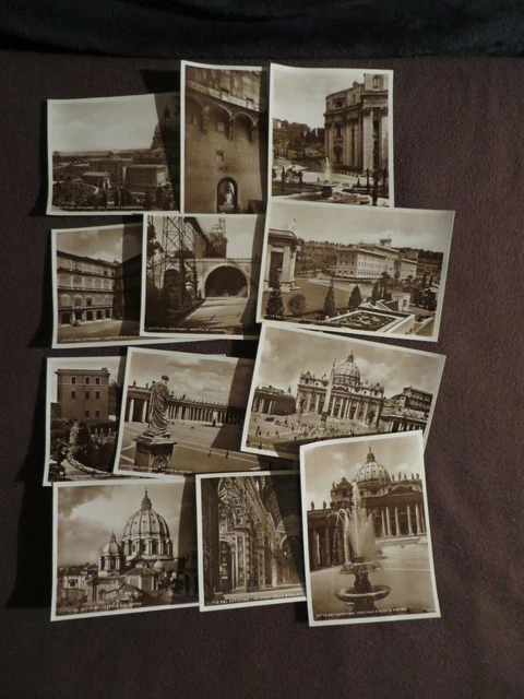 12 cartes postales anciennes / photo Cité du Vatican