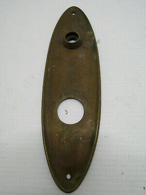 B Oval Old Antique Metal Door Plates Backplates Ornate Hardware Plate