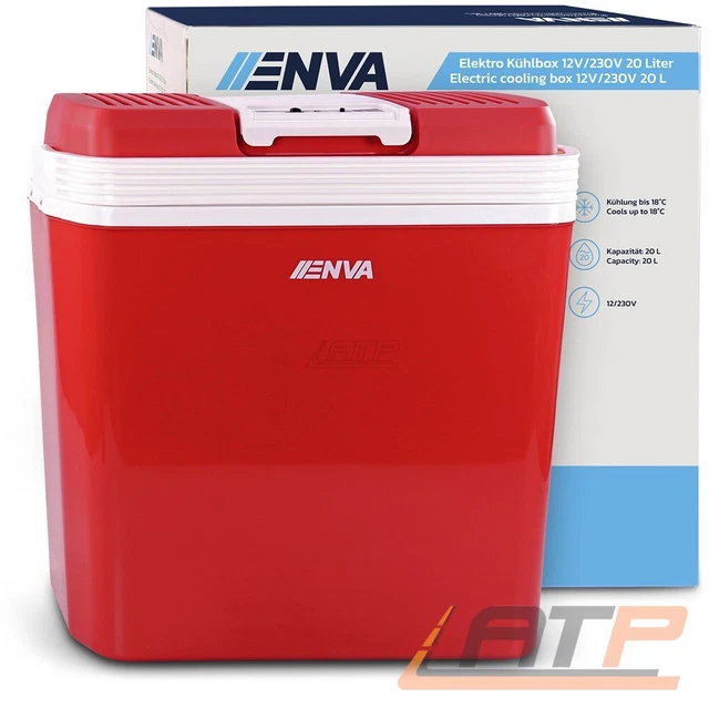 Enva 20L Kühlbox 12V 230V Auto Thermoelektrische Warmhaltebox Kühlschrank Enva 20L Kühlbox 12V 230V Auto Thermoelektrische Warmhaltebox Kühlschrank