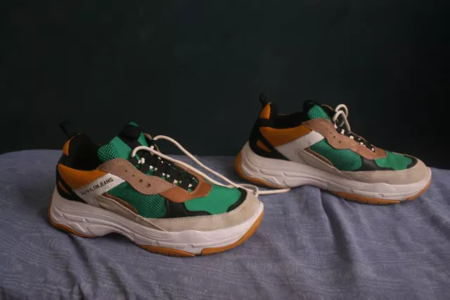 WOMEN S CALVIN KLEIN Trainers Maya UK Size 7 Chunky Designer Shoes Low Top EU 39 33.50 PicClick UK