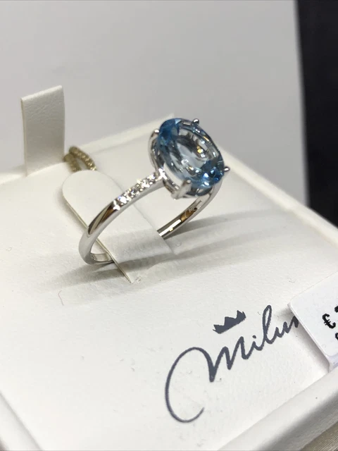 Anello topazio sales azzurro miluna