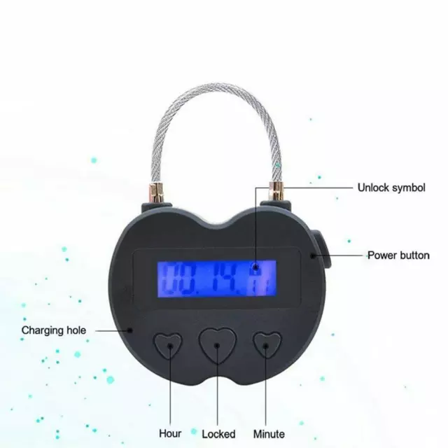 Smart Time Lock display LCD multifunzione timer elettronico da viaggio A3J9