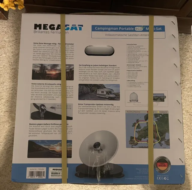 Megasat Campingman Portable ECO Multi Sat vollautomatische Satellitenantenne