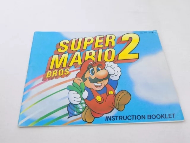 Nintendo Entertainment System NES Super Mario Bros 2. Instruction Manual Only