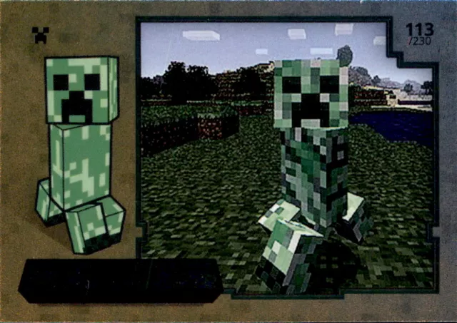 Minecraft Trading Cards 2021 - Nr. 113 Creeper Mob Foil Karte