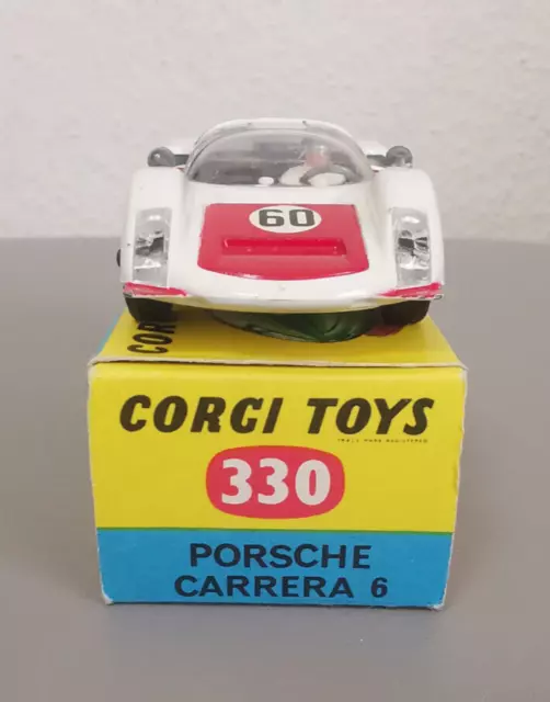 Corgi Toys 330 - Porsche Carrera 6 - Repro Karton Vintage Made in Großbritannien
