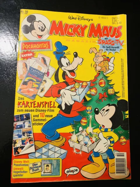 Micky Maus Heft Nr 50 von 1995 - nur Heft, keine Beilage