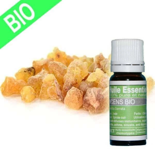 Huile essentielle Encens Oliban Bio 10 ml - Pure et naturelle | La vie en zen