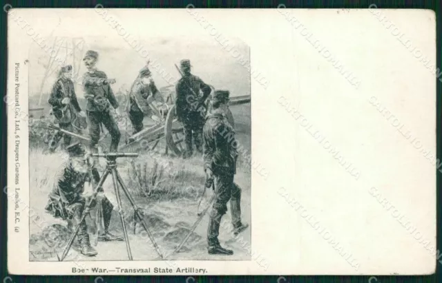 Anglo Boer War South Africa Woodville PIEGA CREASED postcard cartolina QT5219