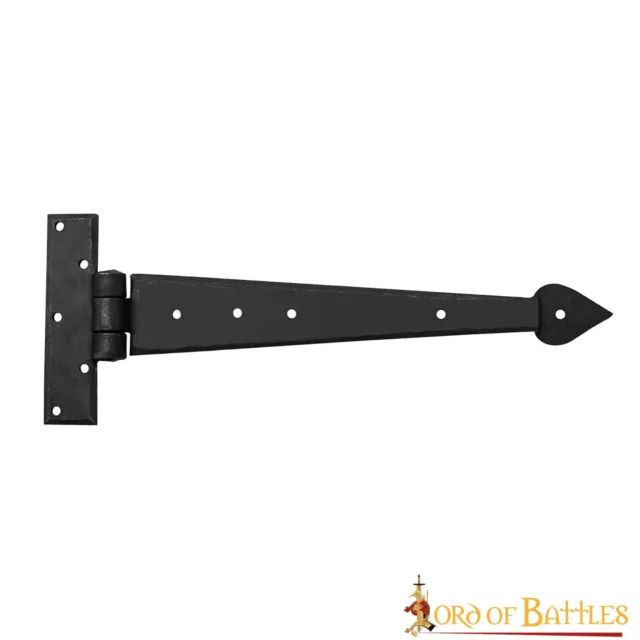 Door Hinge Handmade Iron Rustic Fully Functional Heavy Accessory Black Hardware