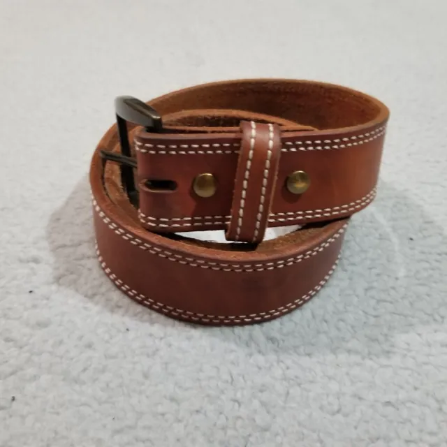 3D Belt Mens 36 Brown Leather Work Chore Hiking Western Cowboy Casual USA Made