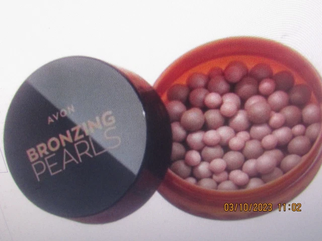 Perlas de bronceado Avon brillantes - medianas - 28 g - NUEVAS Y EN CAJA