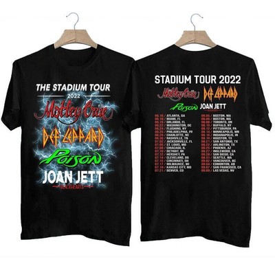 THE STADIUM TOUR 2022, Motley Crue Shirt, Poison JoanJett Retro Vintage T Shirt $23.99 - PicClick