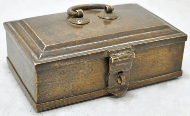 Antique Brass Betel Nuts Supari Box Original Old Hand Crafted