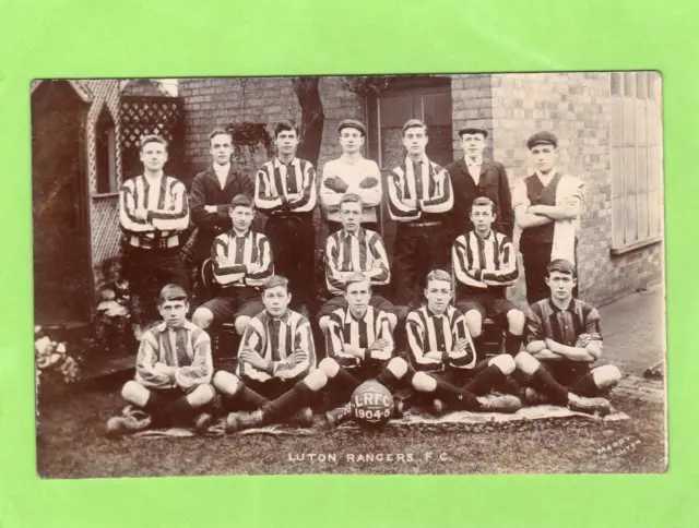 Luton Rangers F C  Football Club 1904/05 RP pc used Moody Ref A465