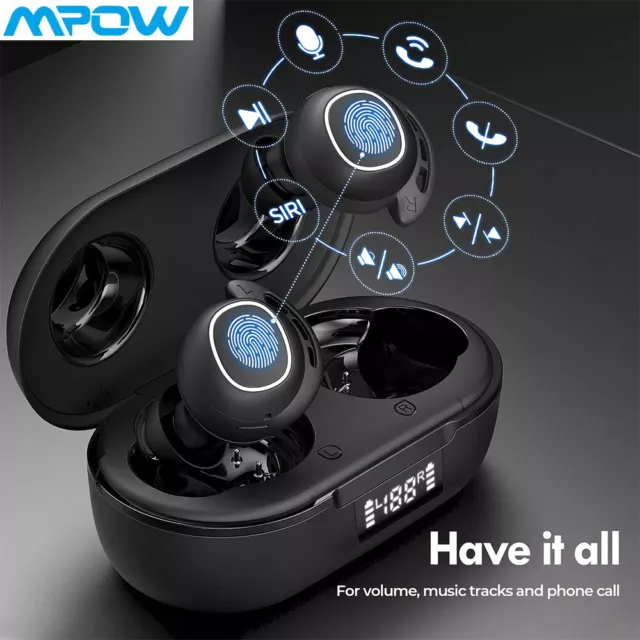 Mpow M30 Pro Mini Bluetooth 5.3 Earbuds TWS Wireless Headset Sport Headphones UK