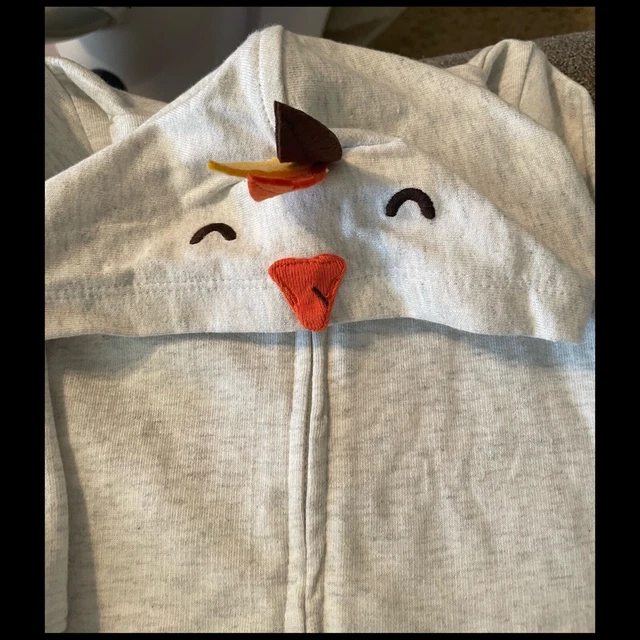 Baby Boy Thanksgiving Turkey Romper Size 9 Months By Carters 2