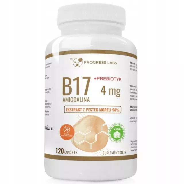 Vitamin B17 Amigdalin + Prebiotic 120/240/360 Vege Kapseln